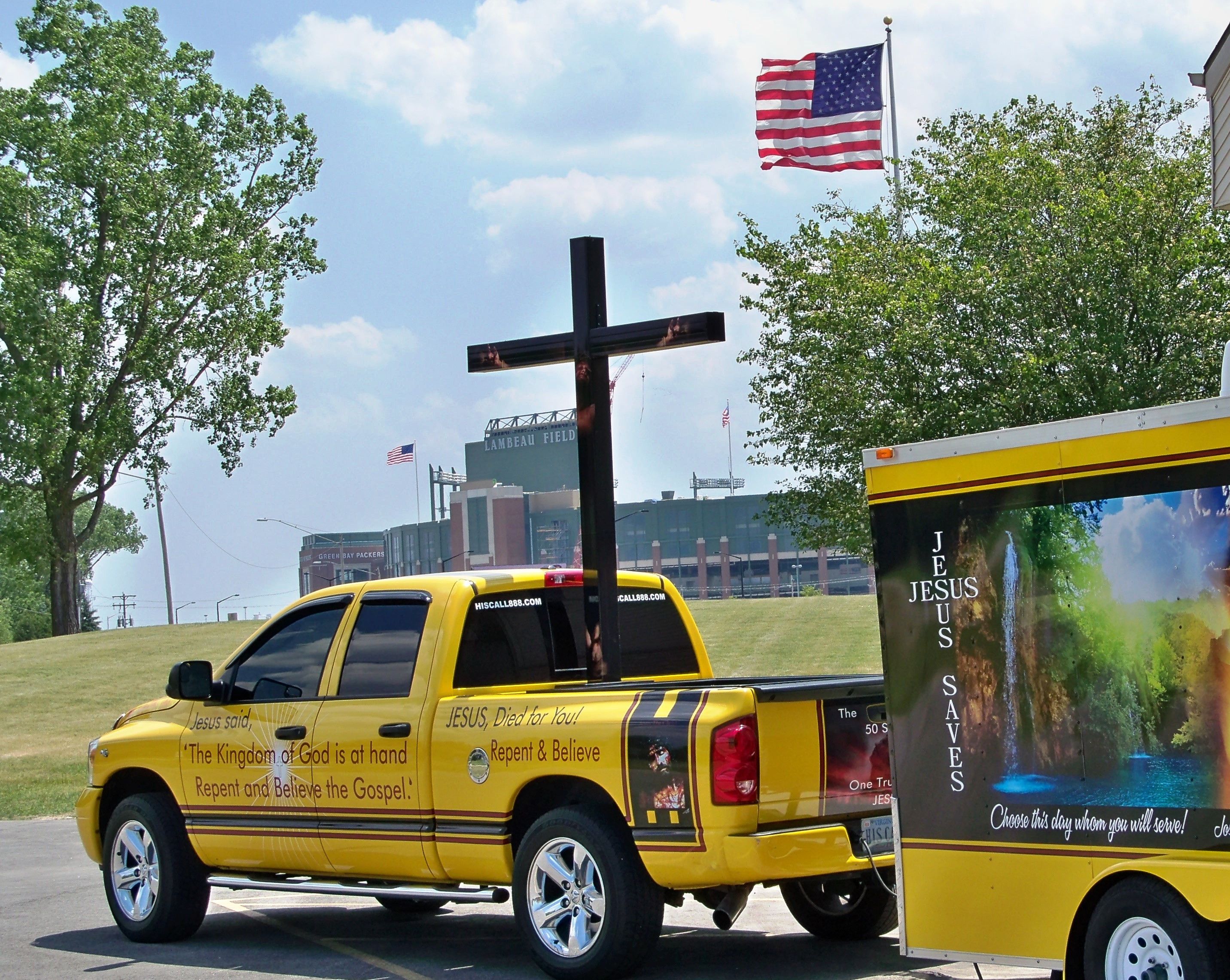 Green Bay, Wisconsin 2012 The Journey 50 States and Canada One True Story JESUS!