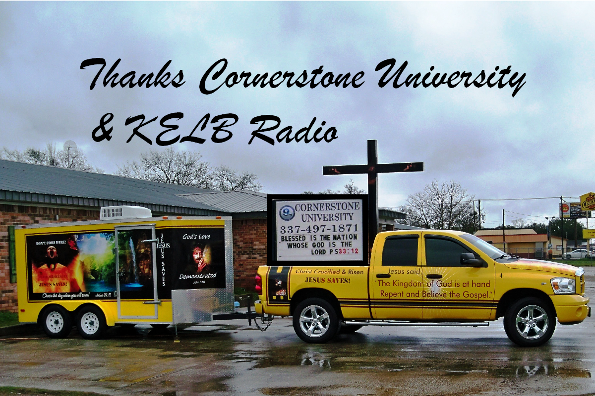 Thanks, Cornerstone University & KELB Radio Station
