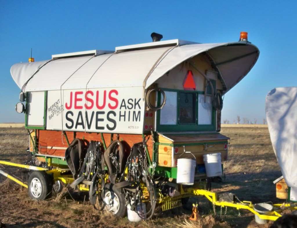 Randy Boehmer's rig JESUS Saves! Amarillo, TX March 3, 2013